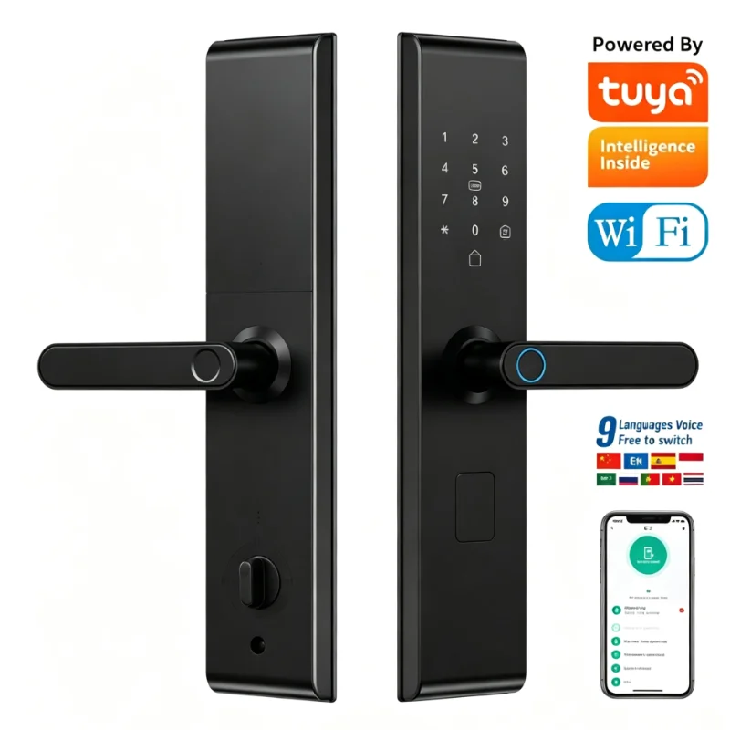 Smart Door Lock Wifi - Fechadura eletrónica inteligente com Wi-Fi Tuya,
