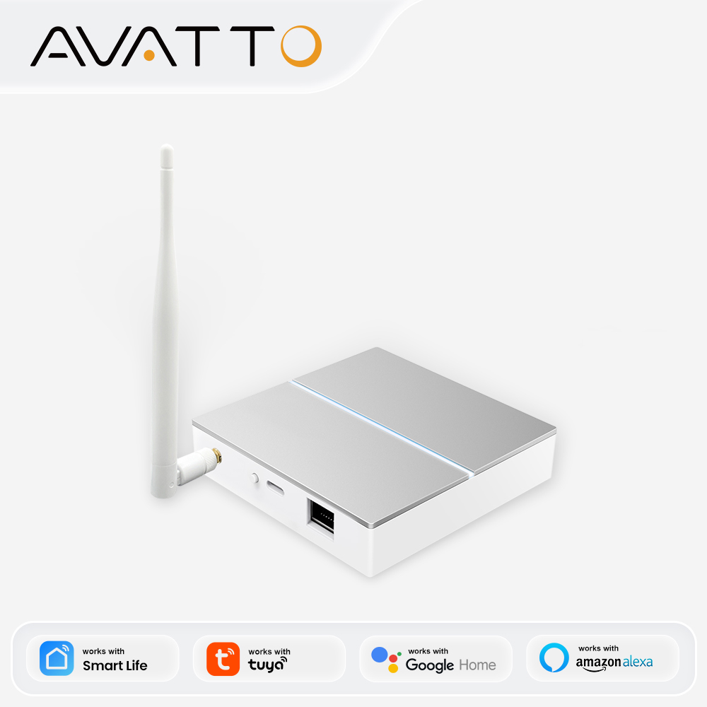 Smart Home Automation Kit - AVATTO Tuya ZigBee Gateway com antena