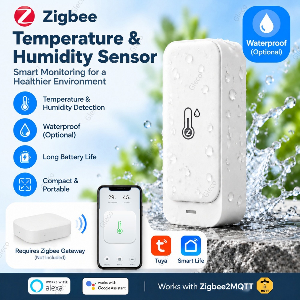 Smart Home Automation Kit - Sensor de temperatura e humidade Zigbee