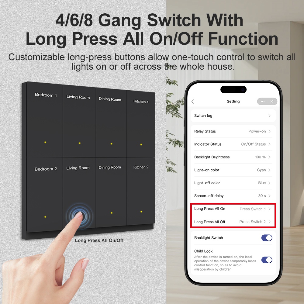 Manhot Interruptor de Nome Per - Smart Light Switch Wifi avaliação e preço