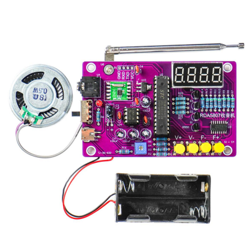 Kit Eletrônico DIY de Rádio FM - Electronics Project Kit avaliação e preço