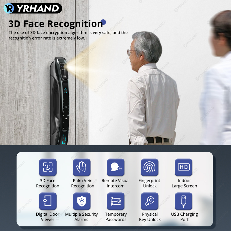 Fechadura inteligente com reco - Smart Door Lock Wifi avaliação e preço